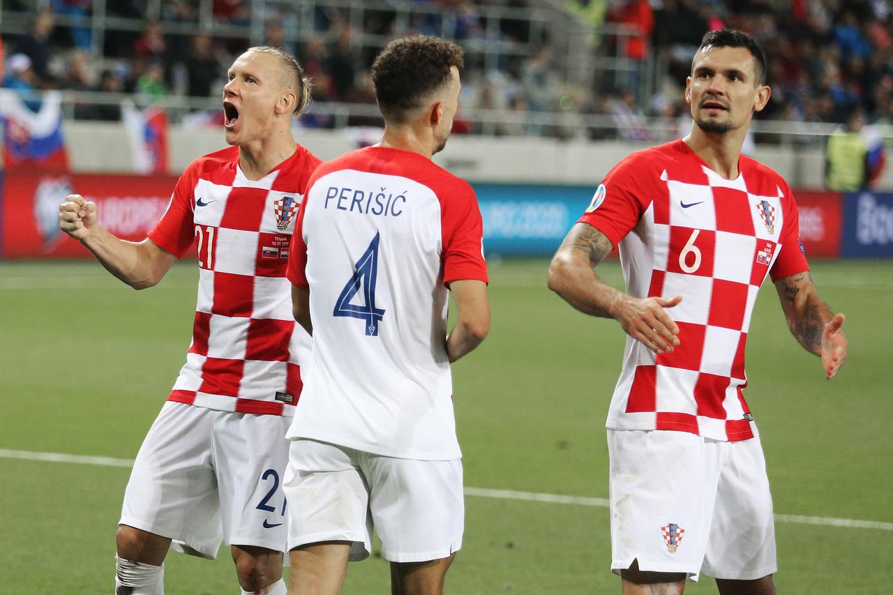 Slavlje nakon pobjede hrvatske nogometne reprezentacije