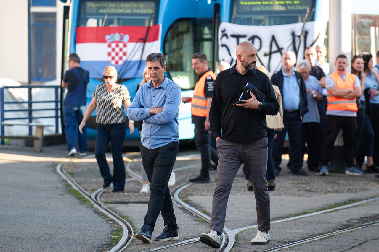 Zagreb: Štrajk ZET-a na Remizi