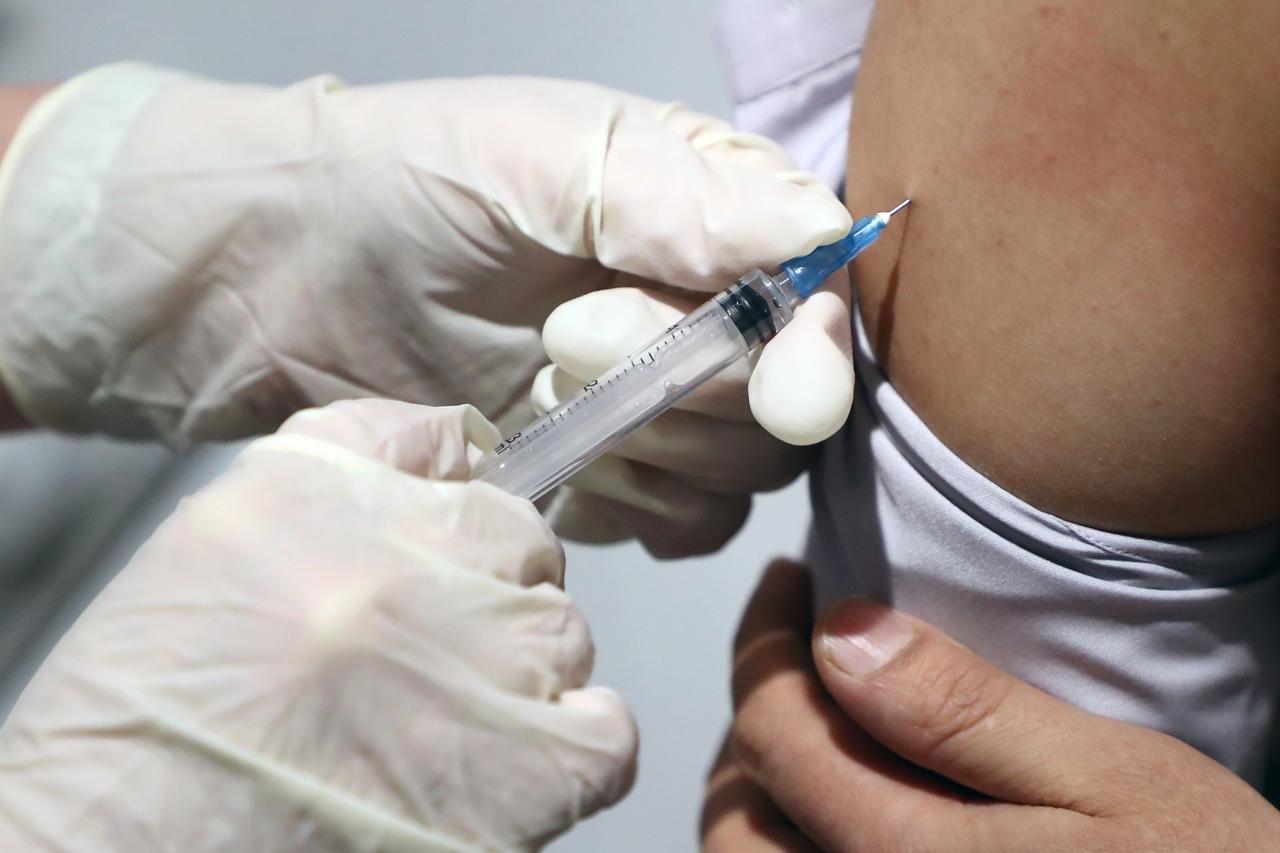 COVID-19 vaccination site at Moscow's GUM