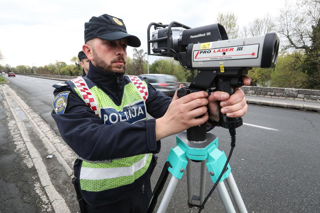 Zagreb: Policija provodi kontrolu brzine u prometu