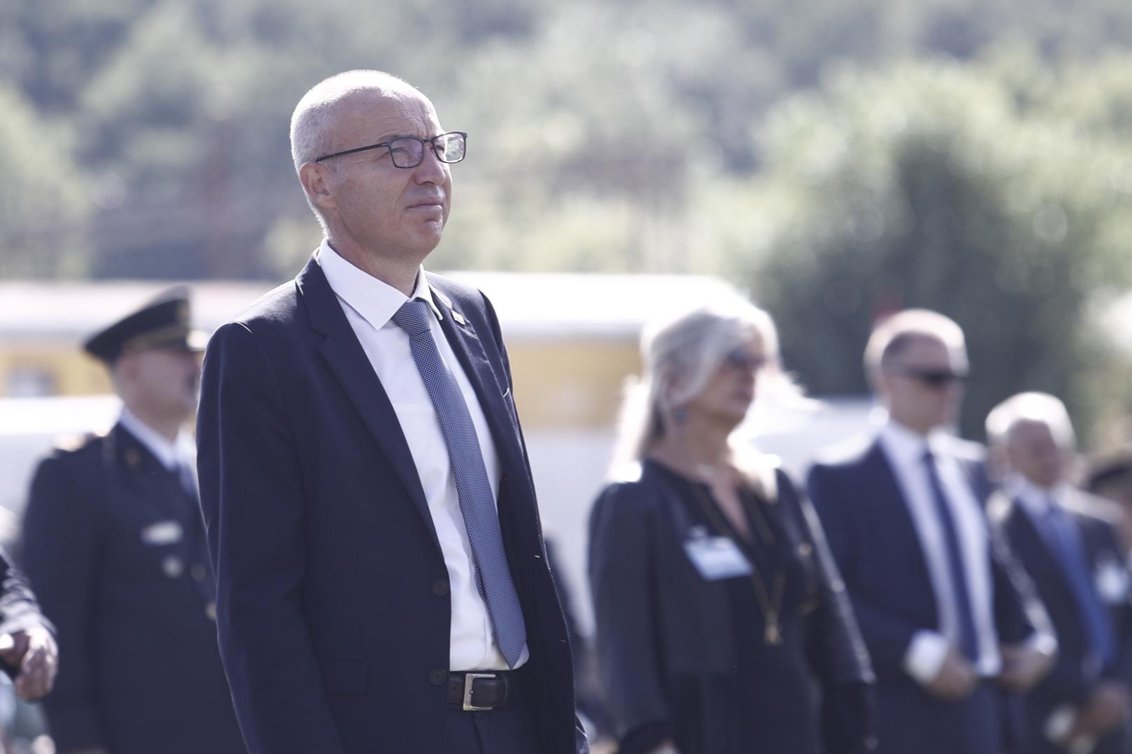 05.08.2021., Knin - Svecani program i dolazak drzavnih duznosnika povodom Dana pobjede i domovinske zahvalnosti te Dana hrvatskih branitelja na stadionu NK Dinara. Damir Krsticevic. Photo: Milan Sabic/PIXSELL