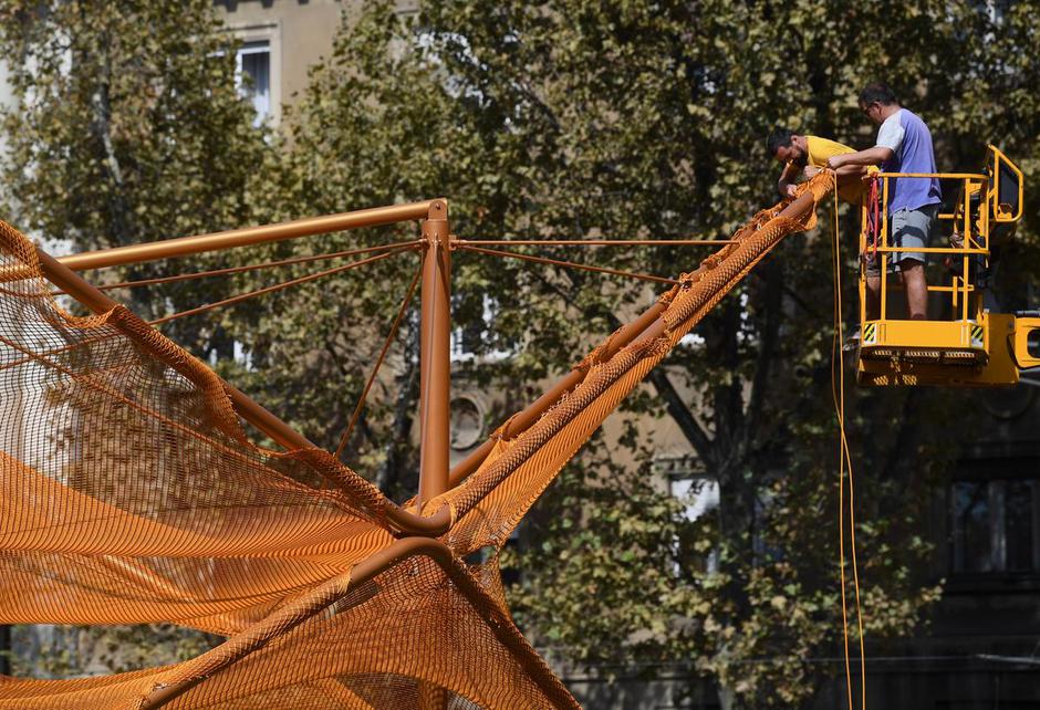 Zagreb: Ispred Meštrovićevog paviljona postavlja se umjetnička instalacija "Prostoria Net"