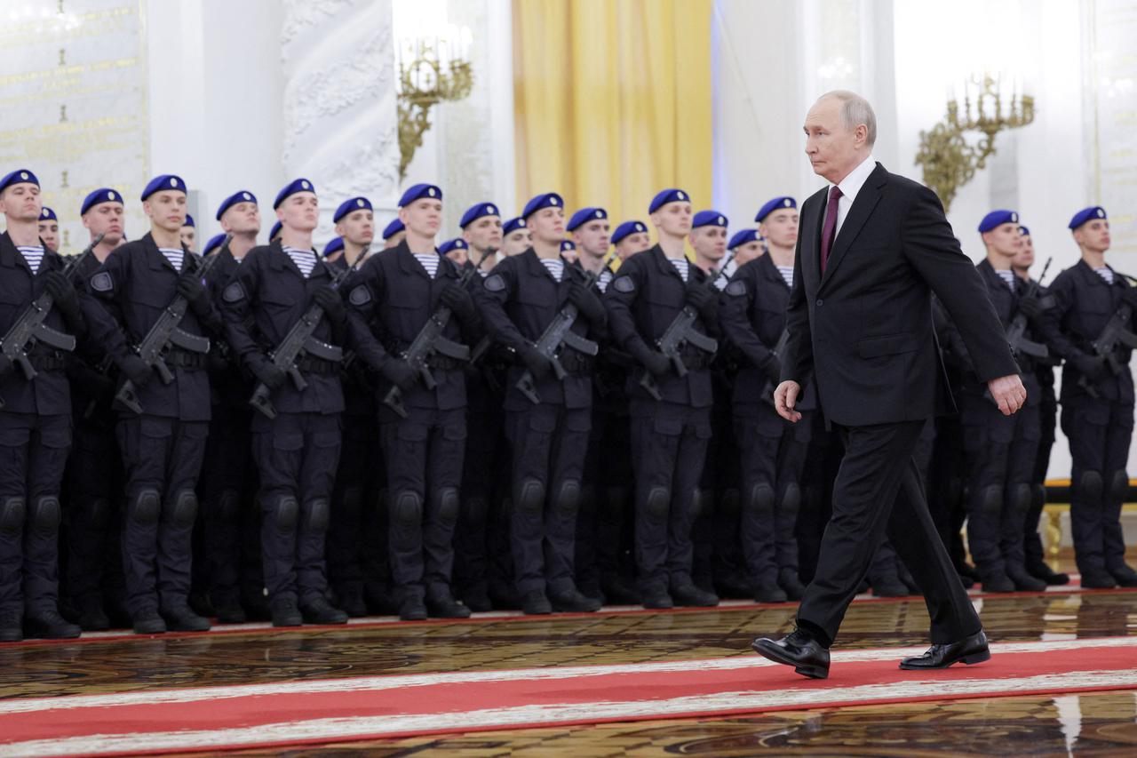 Russian President Putin attends an awarding ceremony in Moscow
