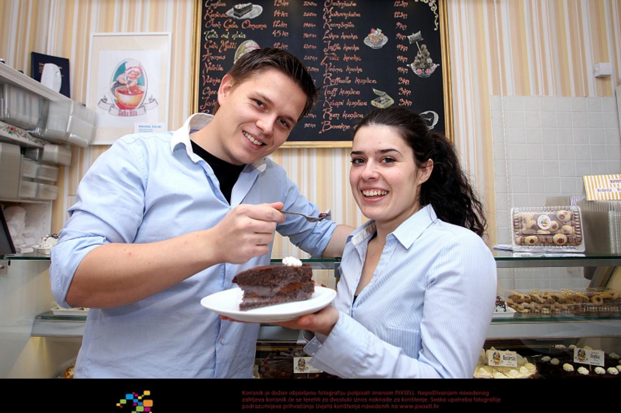 '02.11.2012., Zagreb - Slasticarnica Slatka hiza koju je otvorio mladi par Emil Strizic i Marcela Zivicnjak. Photo: Goran Stanzl/PIXSELL'
