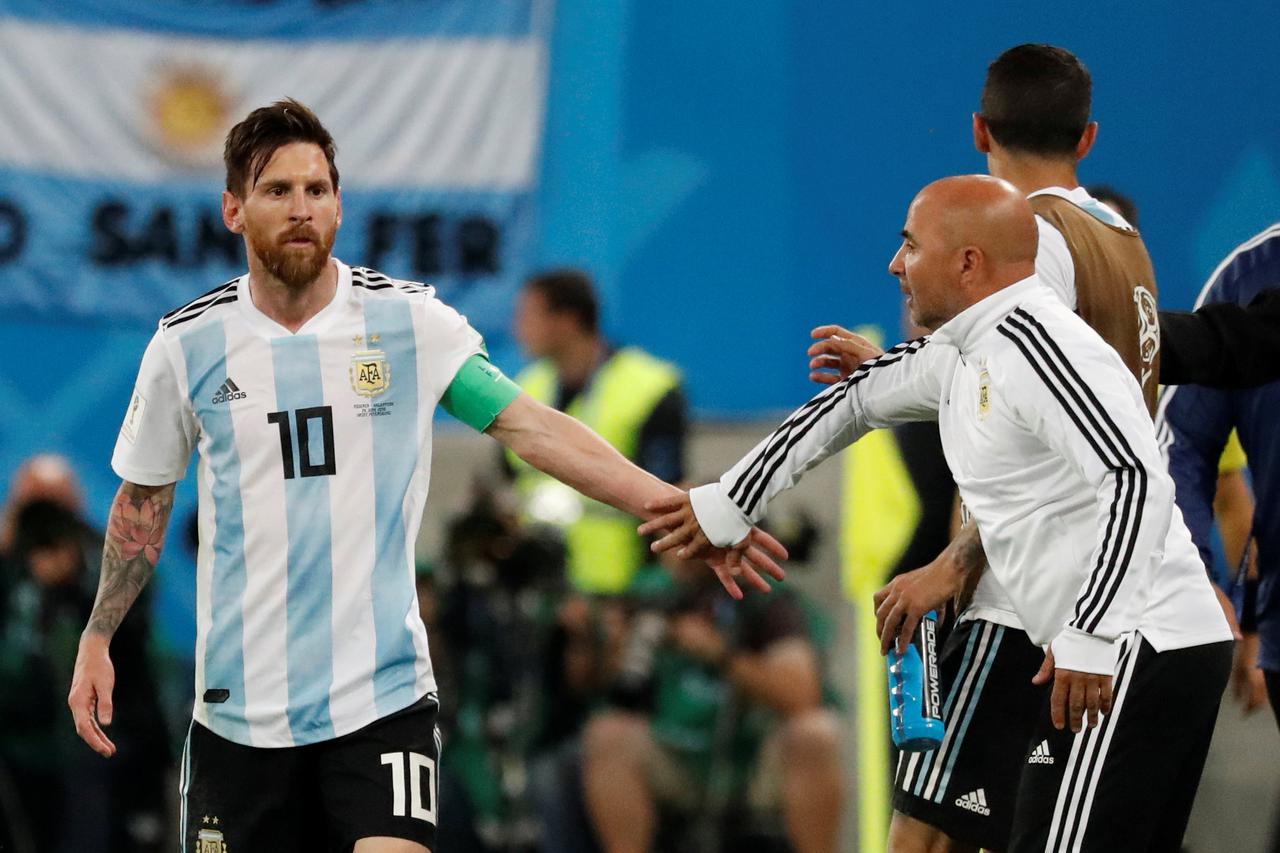 Jorge Sampaoli i Lionel Messi