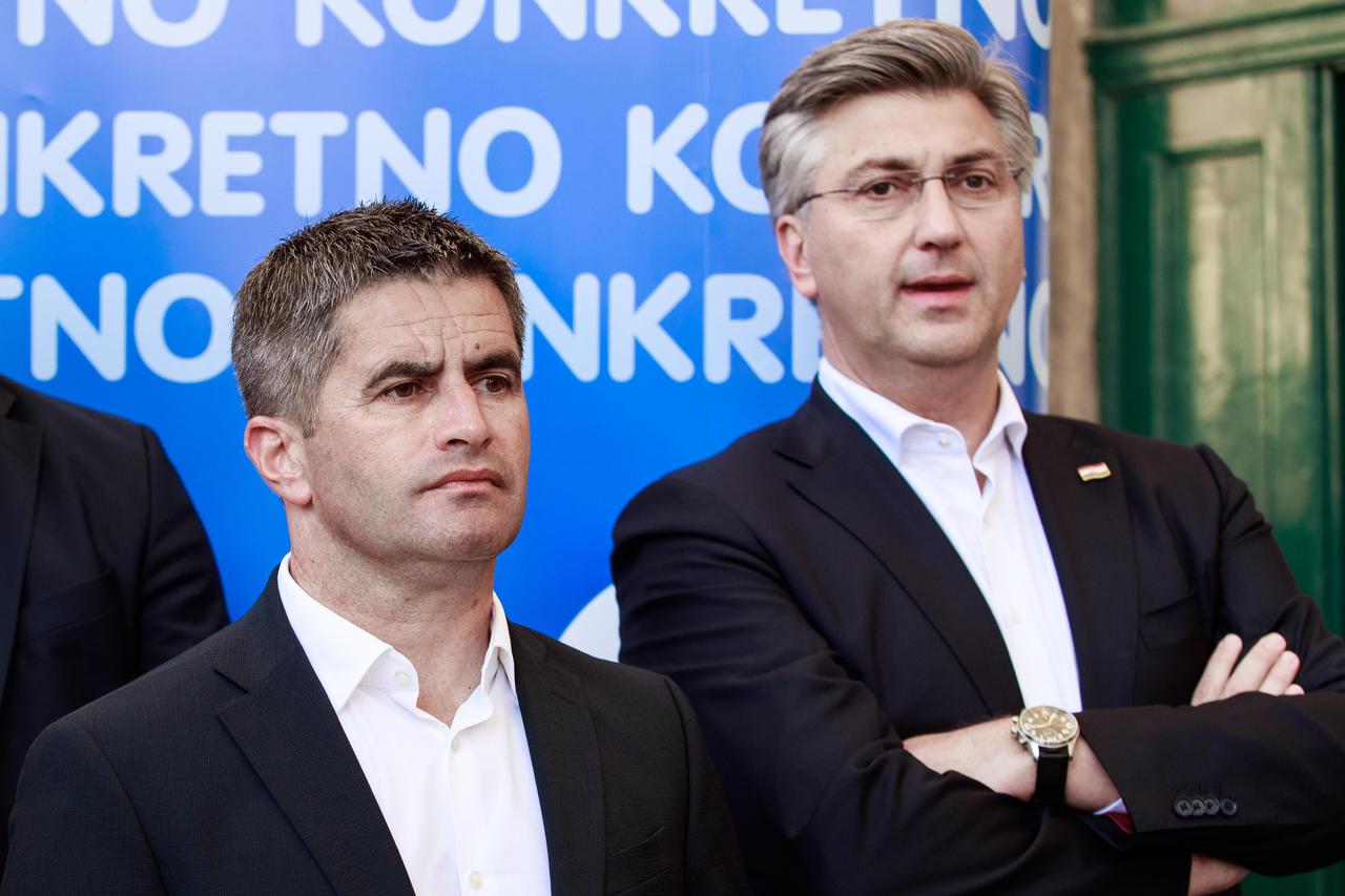 Premijer Plenković u Splitu dao podršku Vici Mihanoviću i Blaženku Bobanu