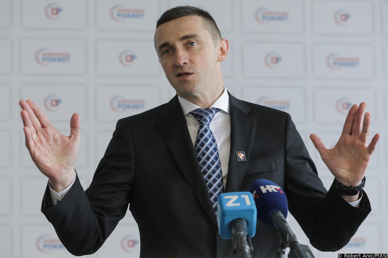 Zagreb: Konferencija za medije Domovinskog pokreta o aktualnoj političkoj i ekonomskoj situaciji u zemlji