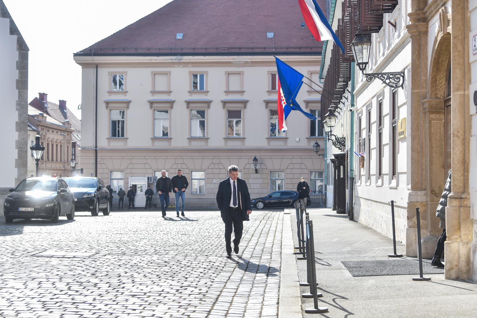 06.02.2024., Zagreb -  Ivan Turudic dosao u Banske dvore na sjednicu vladajuce koalicije  Photo: Josip Regovic/PIXSELL