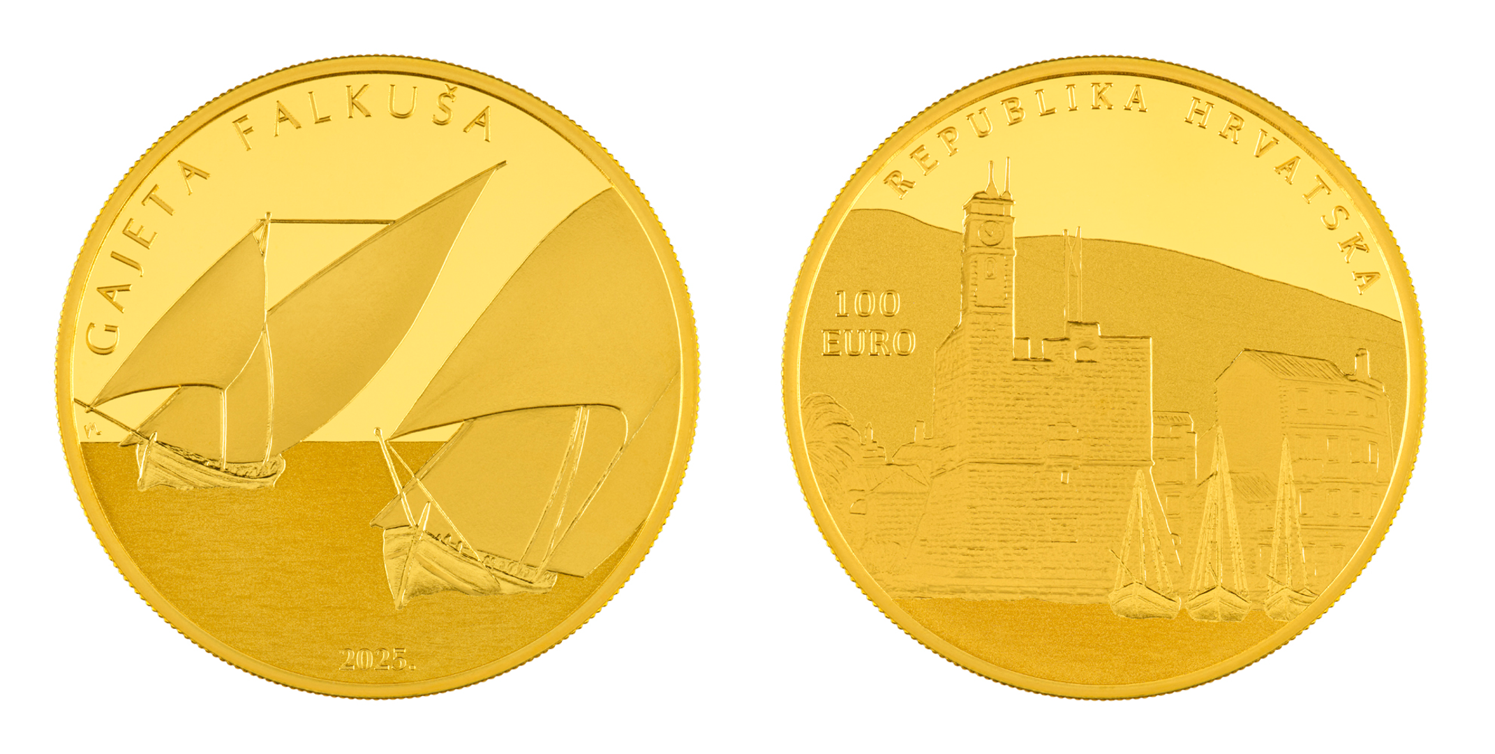 Zlatnik „Gajeta falkuša“ 1 unca