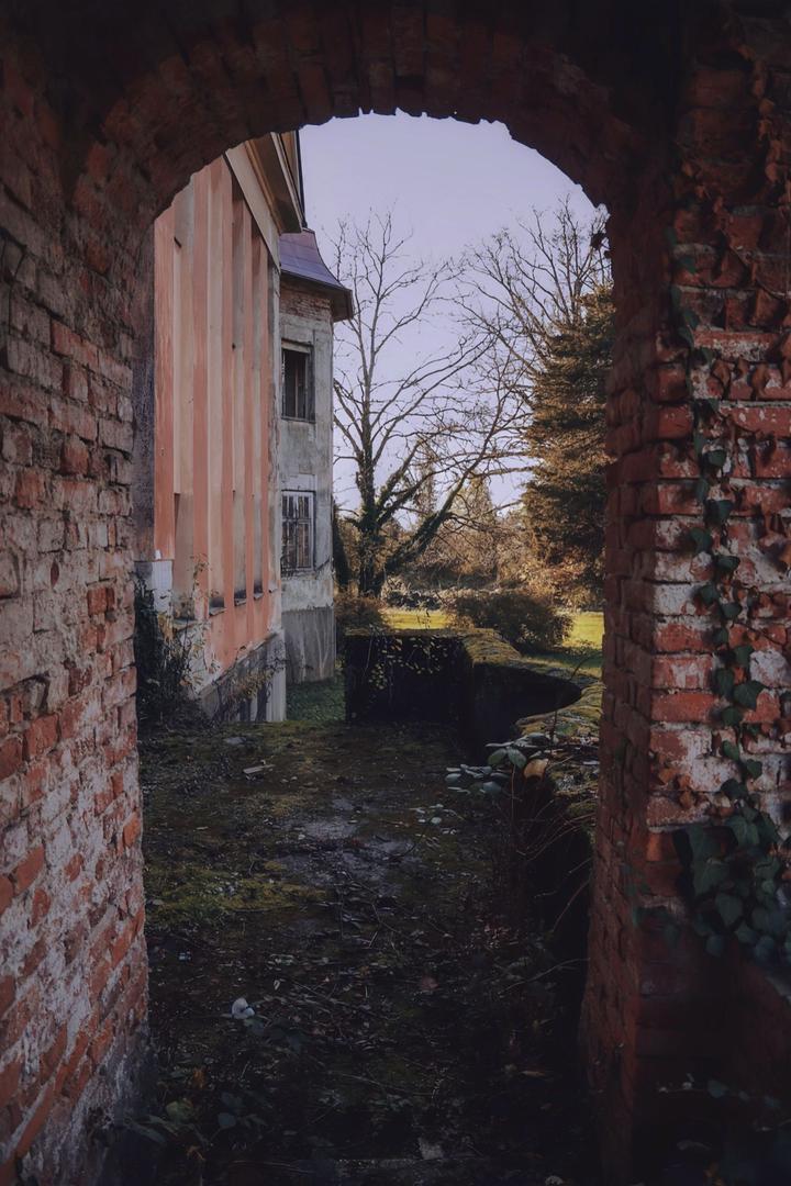 Osim ribnjaka i dvorca, na imanju se nalazio i park s ukrasnim vrstama drveća i grmlja čije se konture bez obzira na uznapredovalu vegetaciju i dalje poznaju.