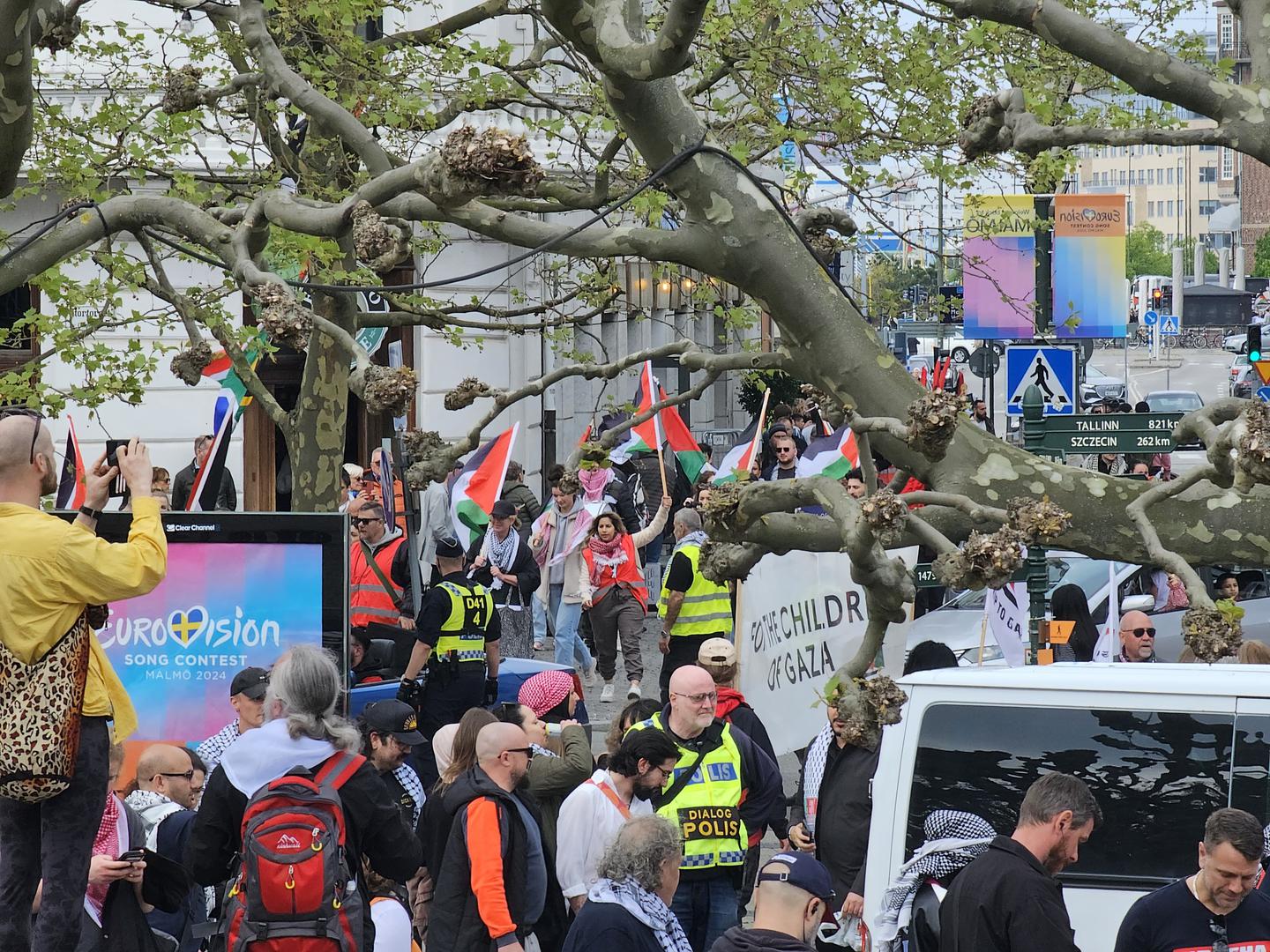 Veliki prosvjed krenuo je ovog četvrtka u Malmou, u Švedskoj, uoči polufinalne večeri Eurovizije na kojoj se planira nastup i Izraela.  