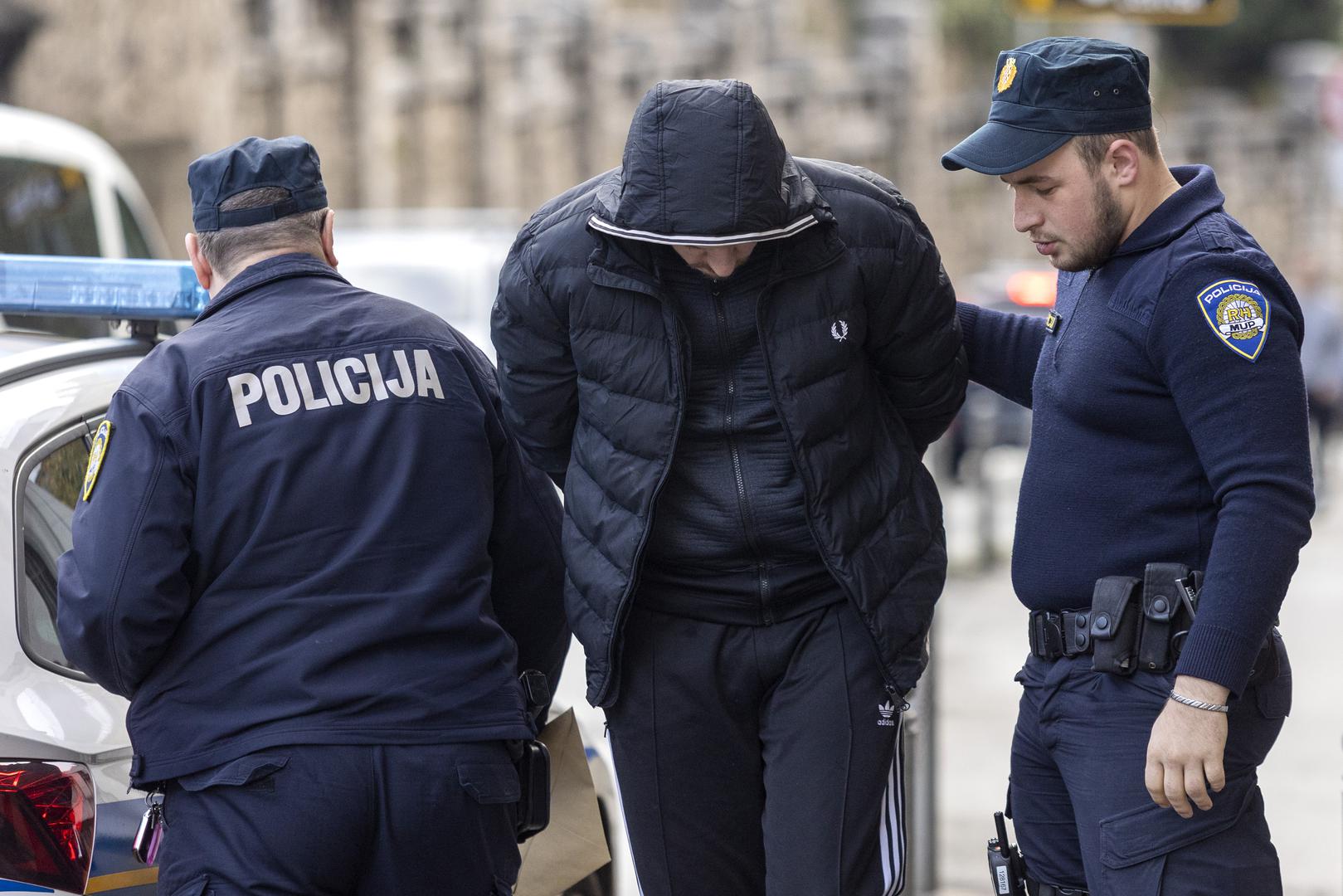 15.11.2023., Rijeka - Policija privodi Luku Burazera, optuzenog za trgovanje kriptovalutama, tj. prevare stotina investitora koji su ukupno ulozili desetke milijuna eura. Photo: Nel Pavletic/PIXSELL