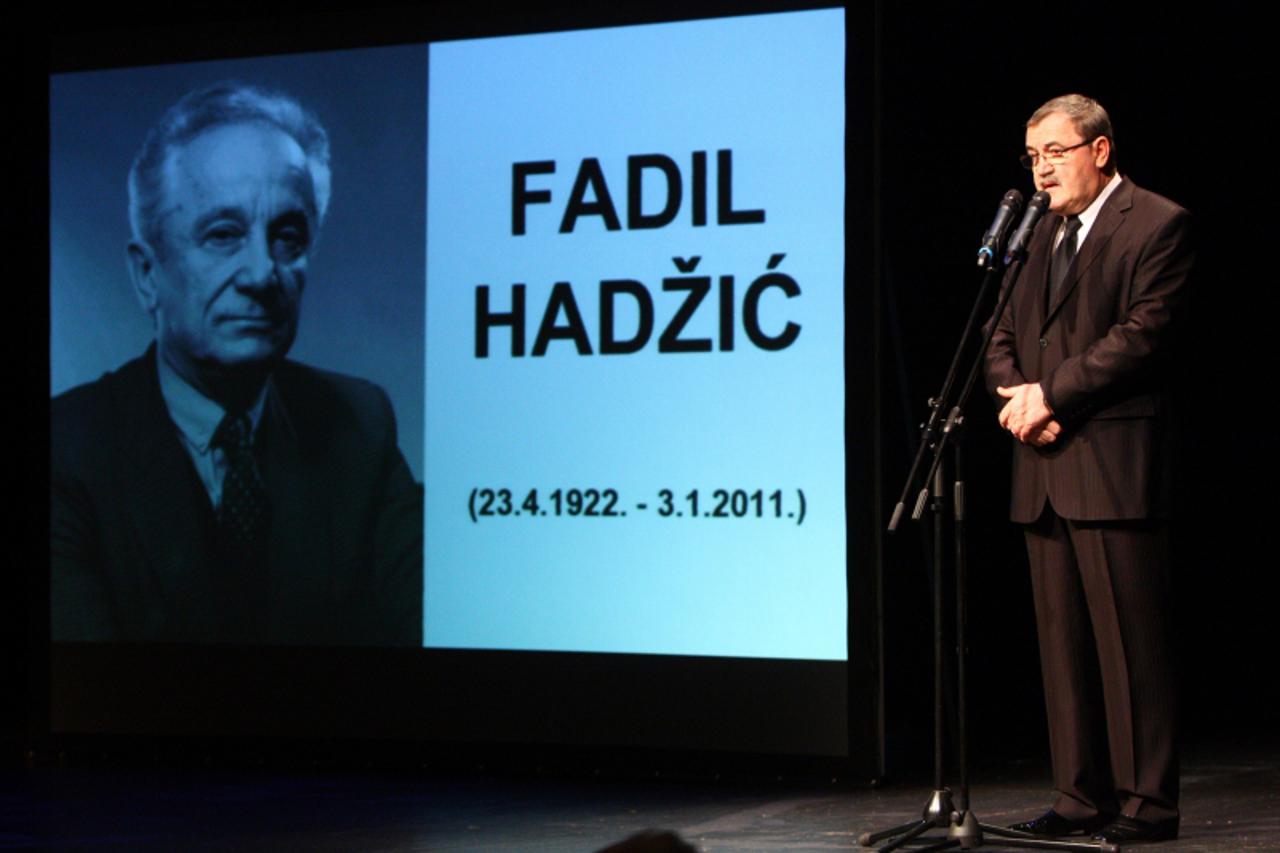 '05.01.2011., Zagreb - U Kazaliztu Kerempuh odrzana je Komemoracija u spomen dramaturga Fadila Hadzica, ciji je suosnivac. Darko Ljustina.  Photo Tomislav Miletic/PIXSELL'