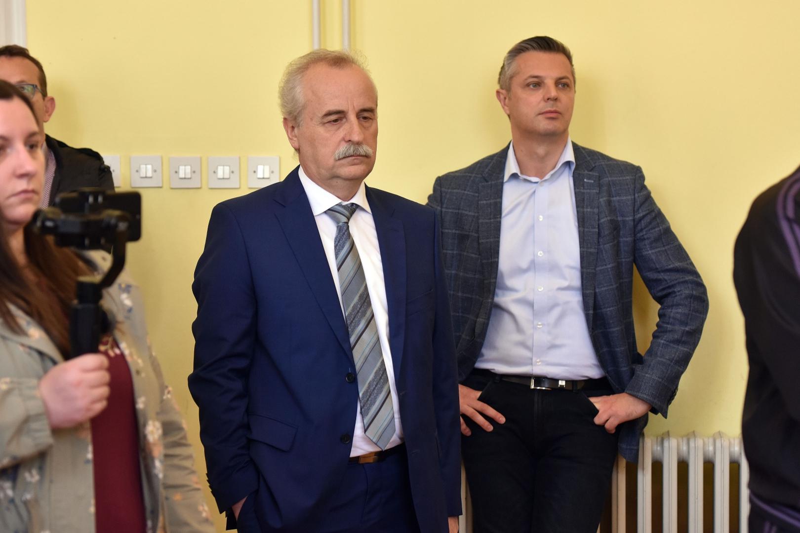 17.05.2020., Cakovec - Medjimurski demokratski savez (MDS) novi je clan Restart koalicije. Mladen Novak i gradonacelnik Cakovca Stjepan Kovac.Photo: Vjeran Zganec Rogulja/PIXSELL