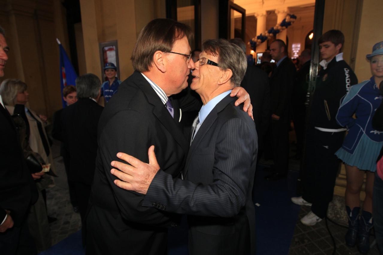 '26.04.2011., Zagreb - Svecana akademija povodom sto godina Dinama u Hrvatskom narodnom kazalistu. Miroslav Ciro Blazevic Photo: Zeljko Lukunic/PIXSELL'