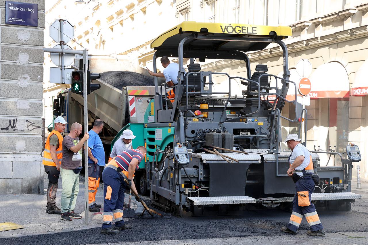 Zagreb: Počelo asfaltiranje Tesline