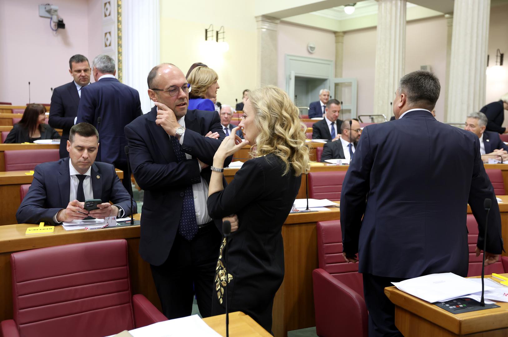 16.05.2024., Zagreb - Prvo zasjedanje Hrvatskog sabora u 11. sazivu. Davor Ivo Stier Photo: Patrik Macek/PIXSELL