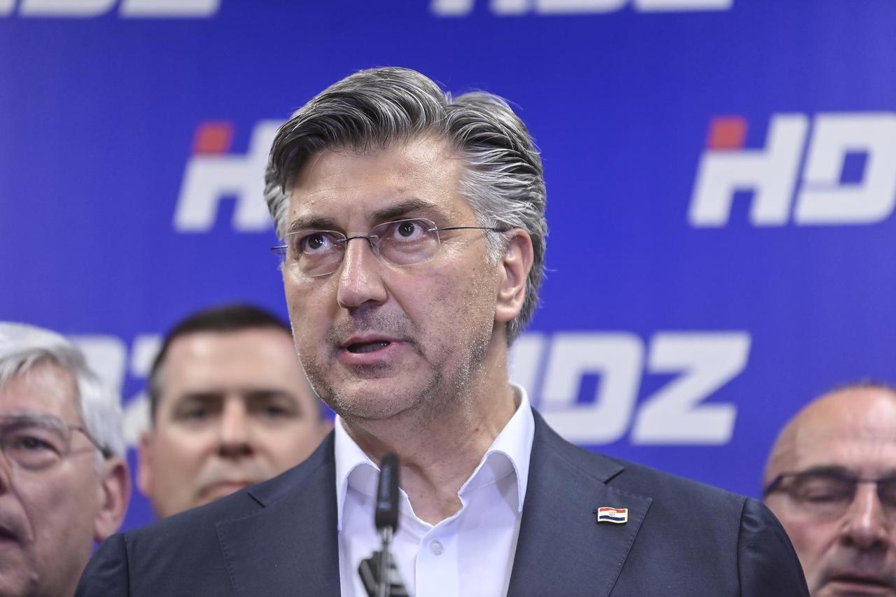 Zagreb: Andrej Plenković dao je izjavu medijima o rezultatima drugog kruga lokalnih izbora