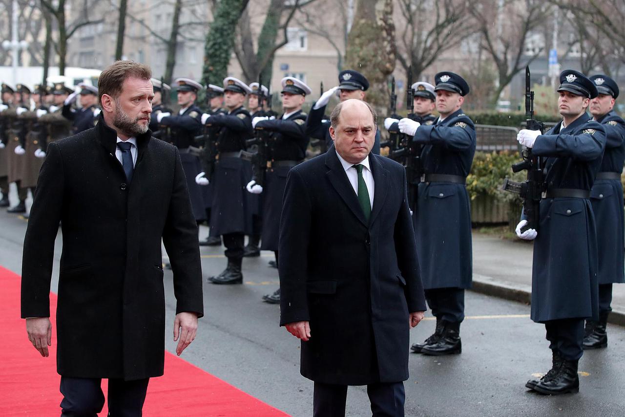 Zagreb: Ministar Banožić primio minista obrane Velike Britanije i Sjeverne Irske