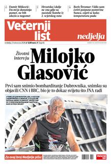 Večernji list naslovnica