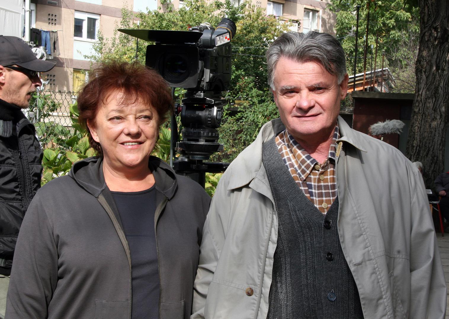 17.10.2009.,Zagreb - Vera Zima i Ivo Gregurevic, snimanje serije "Odmori se, zasluzio si"rPhoto: Anderej Kreutz/24sata