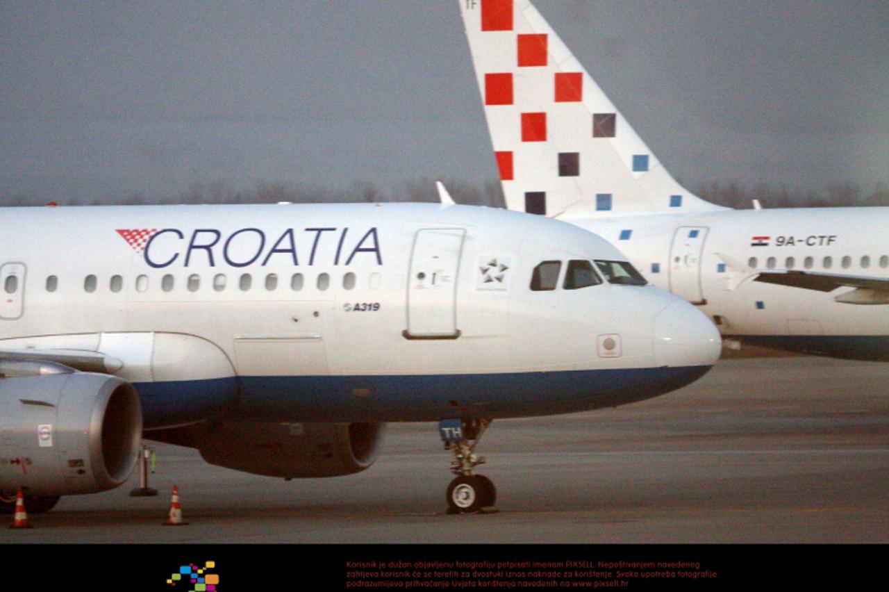 '07.03.2012., Zagreb - Od sutra djelatnici tvrtke Croatia Airlines krecu u strajk. Neki letovi vec su otkazani, a  aerodrom je gotovo prazan. Photo: Goran Jakus/PIXSELL'