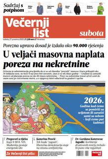 Večernji list naslovnica