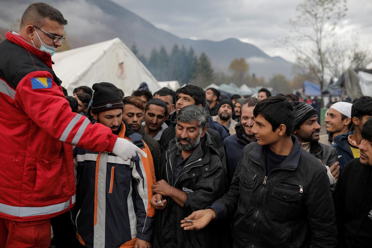 Migranti u kampu Vučjak