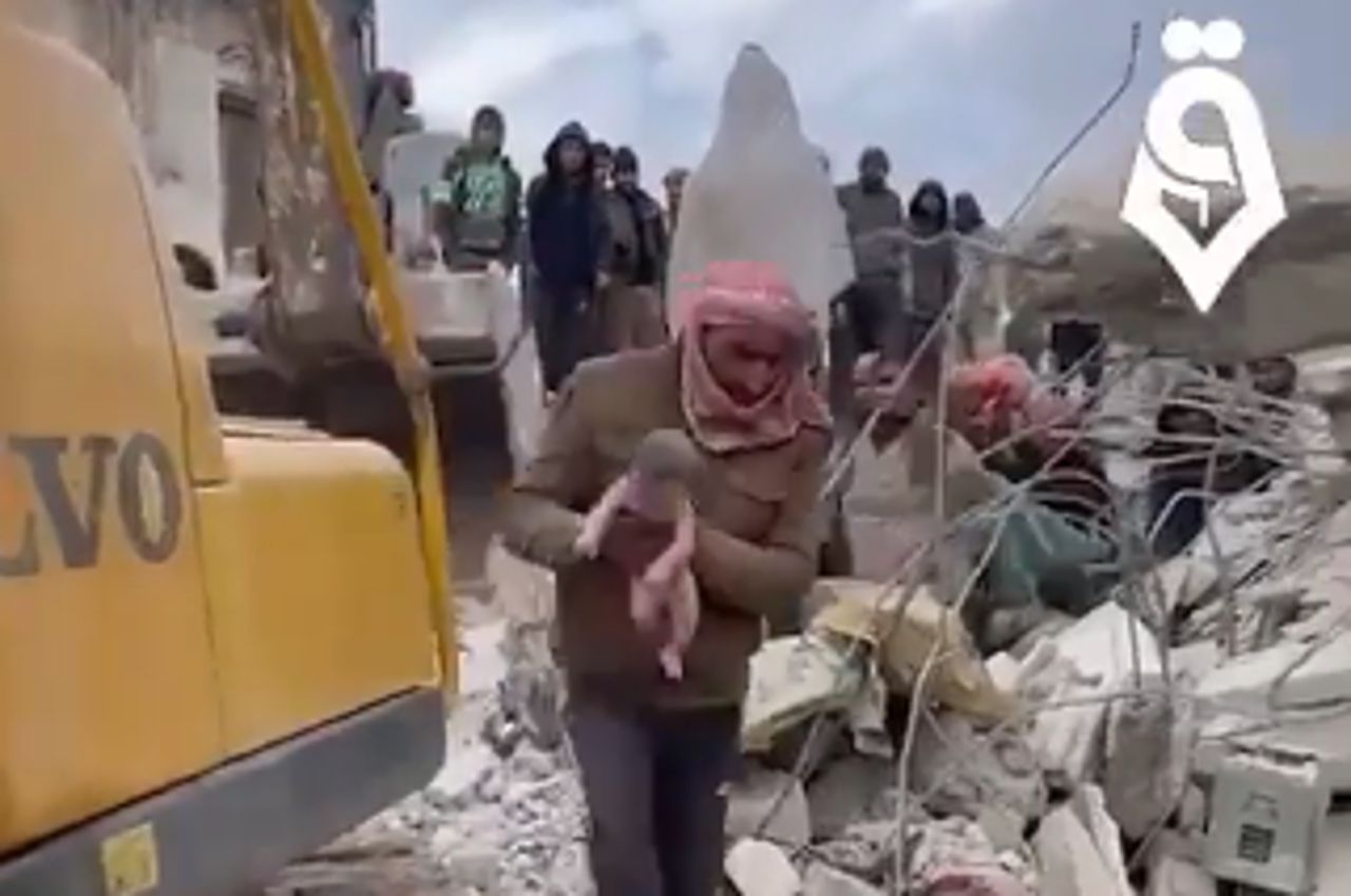 beba spašena u Siriji