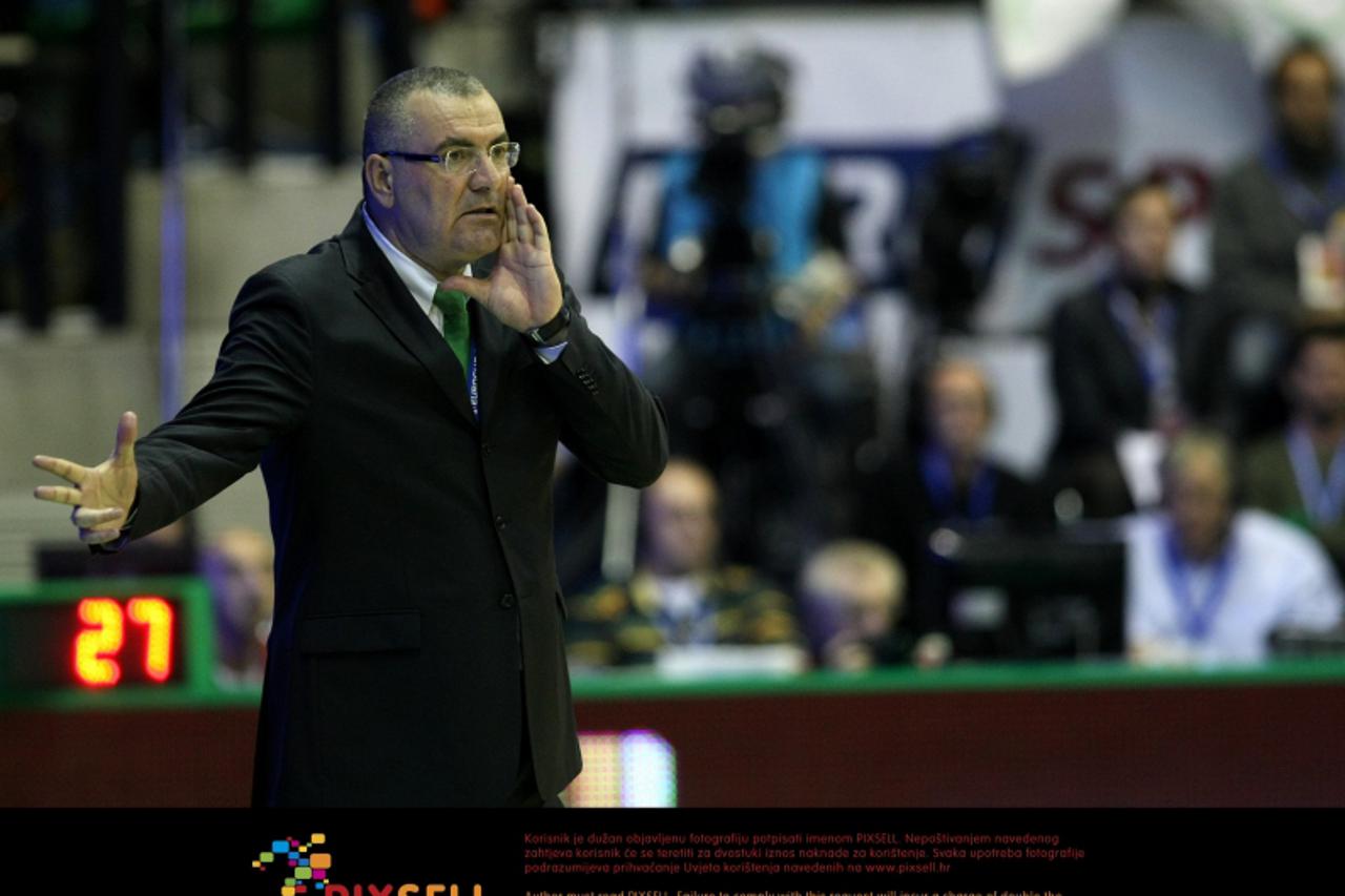 '16.04.2011., Dvorana Palaverde Arena, Treviso, Italija - Kosarkaski Euro Cup, Final Four. Druga polufinalna utakmica: Benetton - Cajasol Sevilla. Jasmin Repesa. Photo: Sanjin Strukic/PIXSELL'