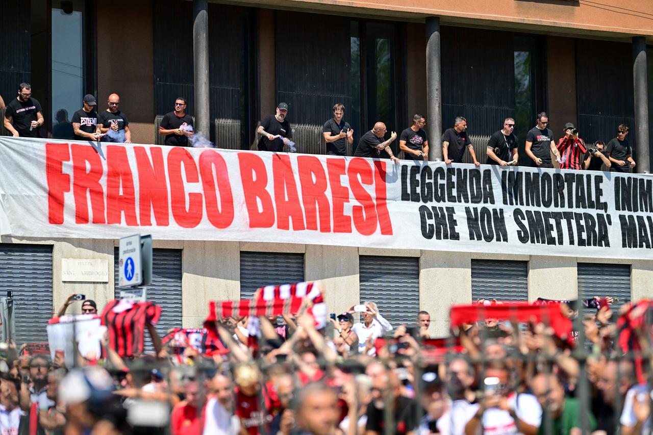 Funeral of former AC Milan and Italy soccer player Franco Baresi, in Milan