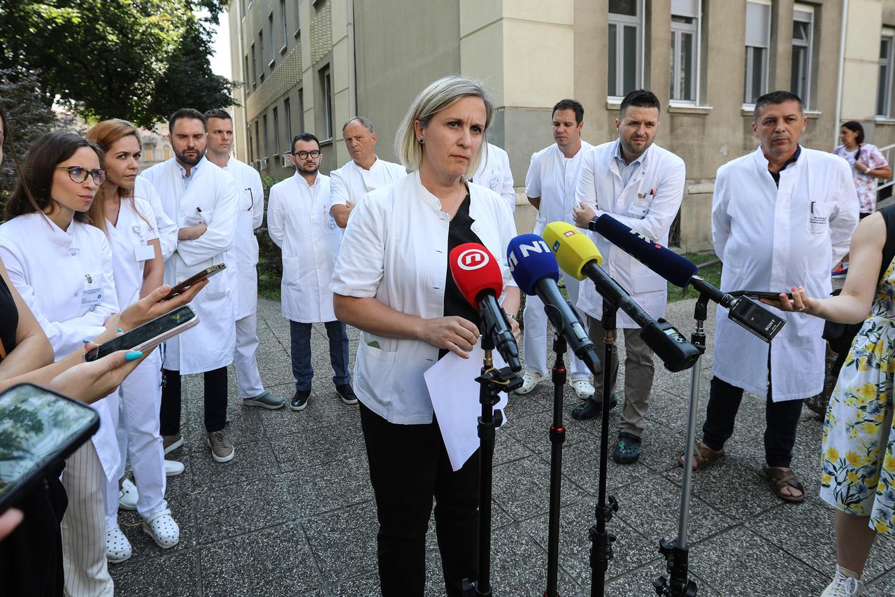 Zagreb: Konferencija za medije liječnika iz Klinike za traumatologiju koji se bore za dostojanstven rad i tretman