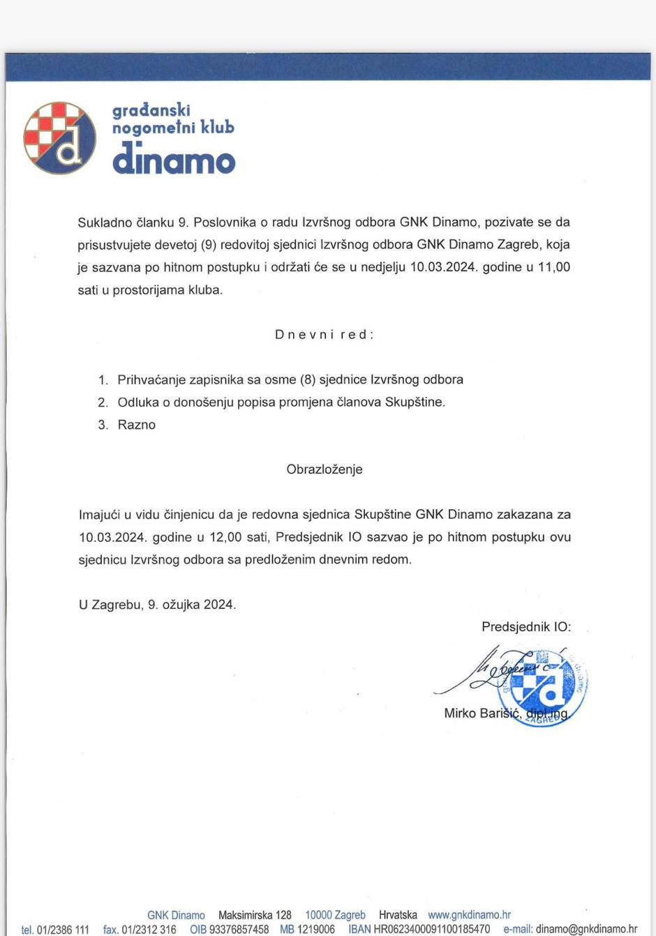 Dinamo dokument