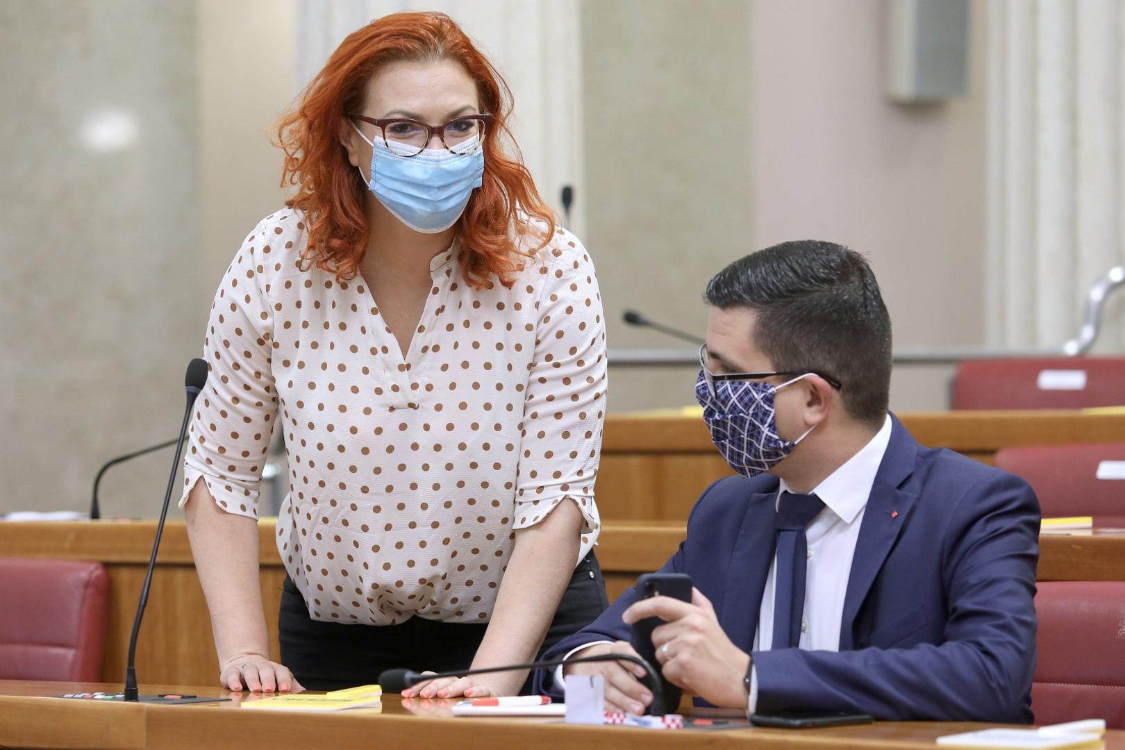 23.07.2020., Zagreb - 1. sjednica Hrvatskoga sabora nastavljena je danas predstavljanjem nove Vlade Republike Hrvatske. Glasovanje o povjerenju Vladi  ocekuje se u popodnevnim satima.Photo: Patrik Macek/PIXSELL