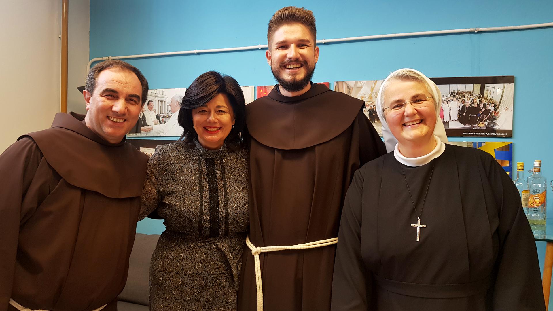 fra Ivan Matić, Ksenija Abramović, fra Nikola Drljepan i s. Elizabeta Perišić
