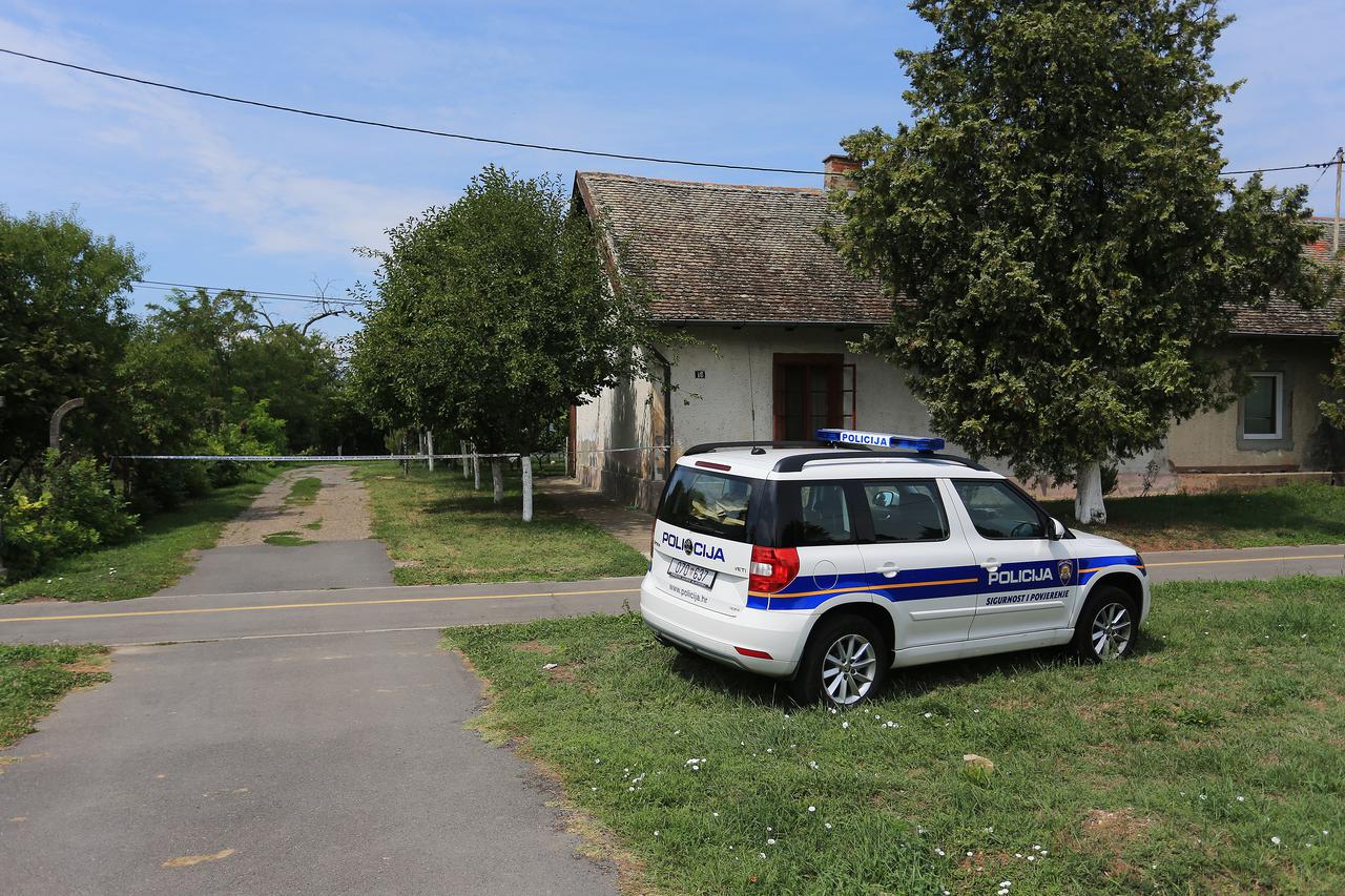 Policijski očevid u naselju Šećerana u Baranji