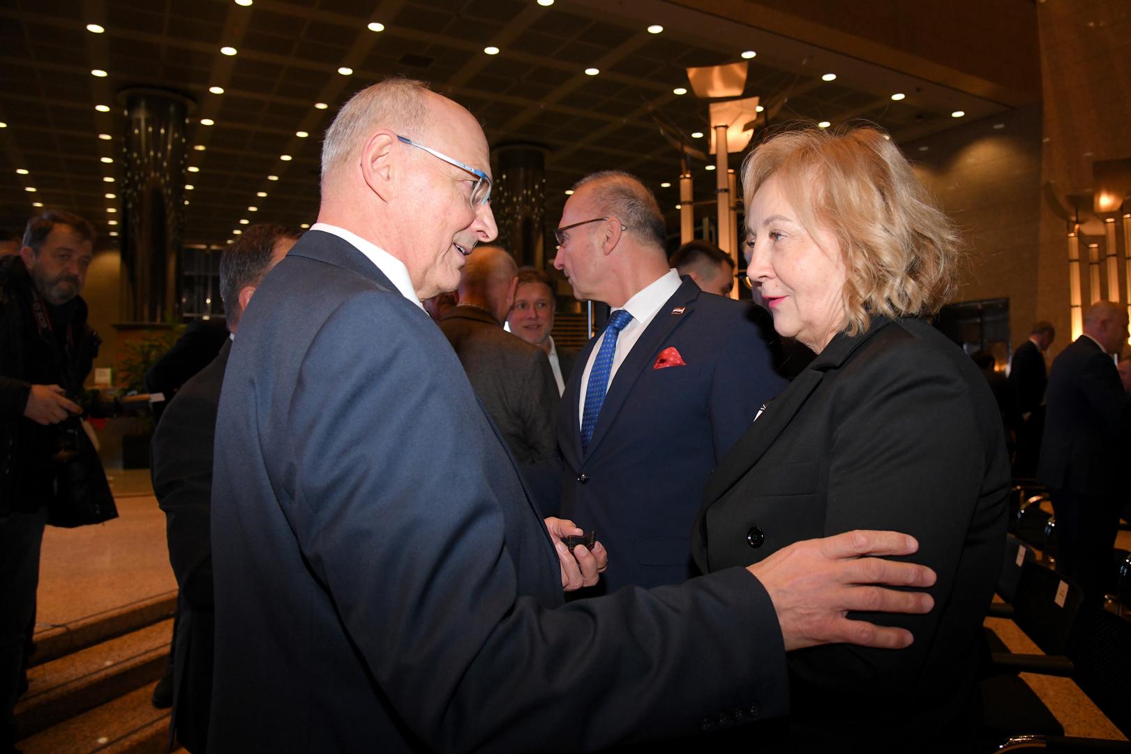 16.01.2023., Zagreb - U Nacionalnoj i sveucilisnoj knjiznici odrzana je promocija 2. dopunjenog izdanja knjige "Diplomatska oluja" Mate Granica. Djurdja Adlesic Photo: Josip Regovic/PIXSELL