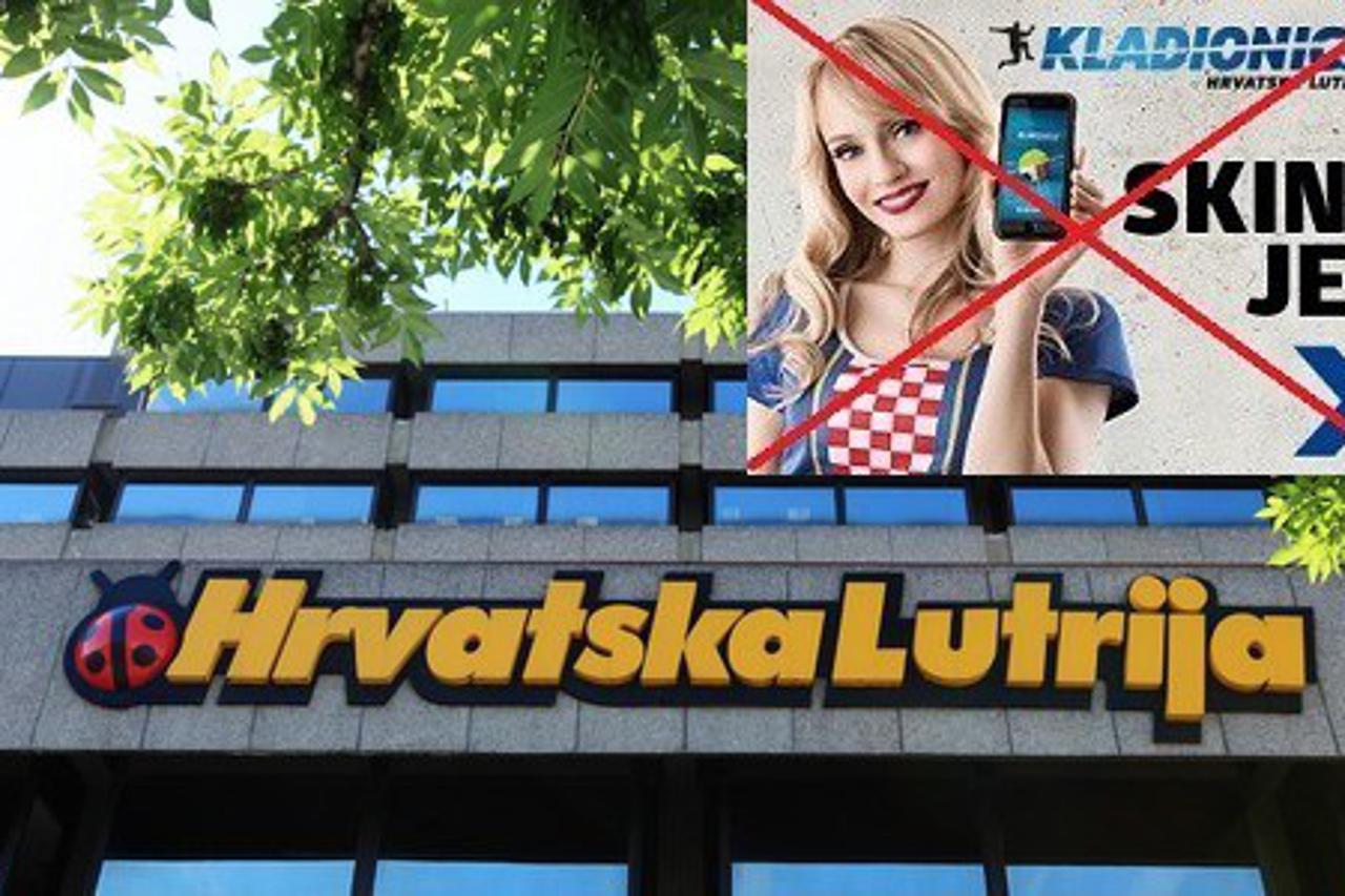 Hrvatska lutrija reklamni plakat Skini je