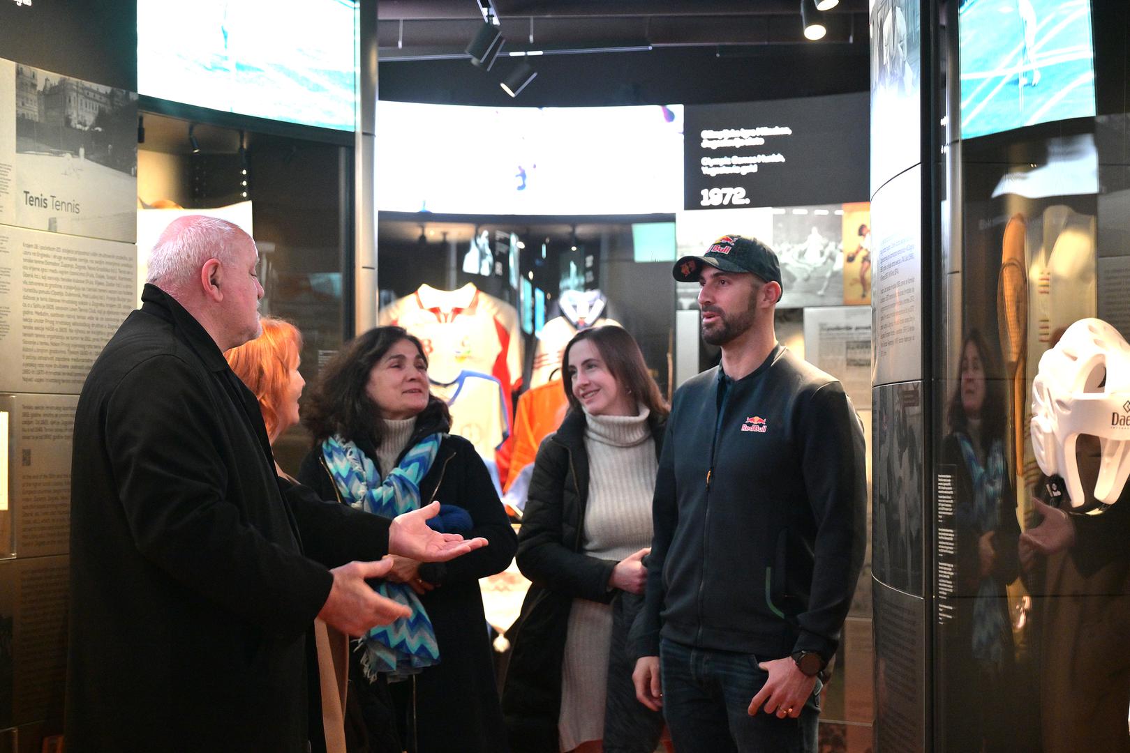 23.01.2026., Zagreb - Konferencija za medije povodom skorosnjeg otvorenja Hrvatskog sportskog muzeja. Manuela Sinkovic i Martin Sinkovic Photo: Sandra Simunovic/PIXSELL