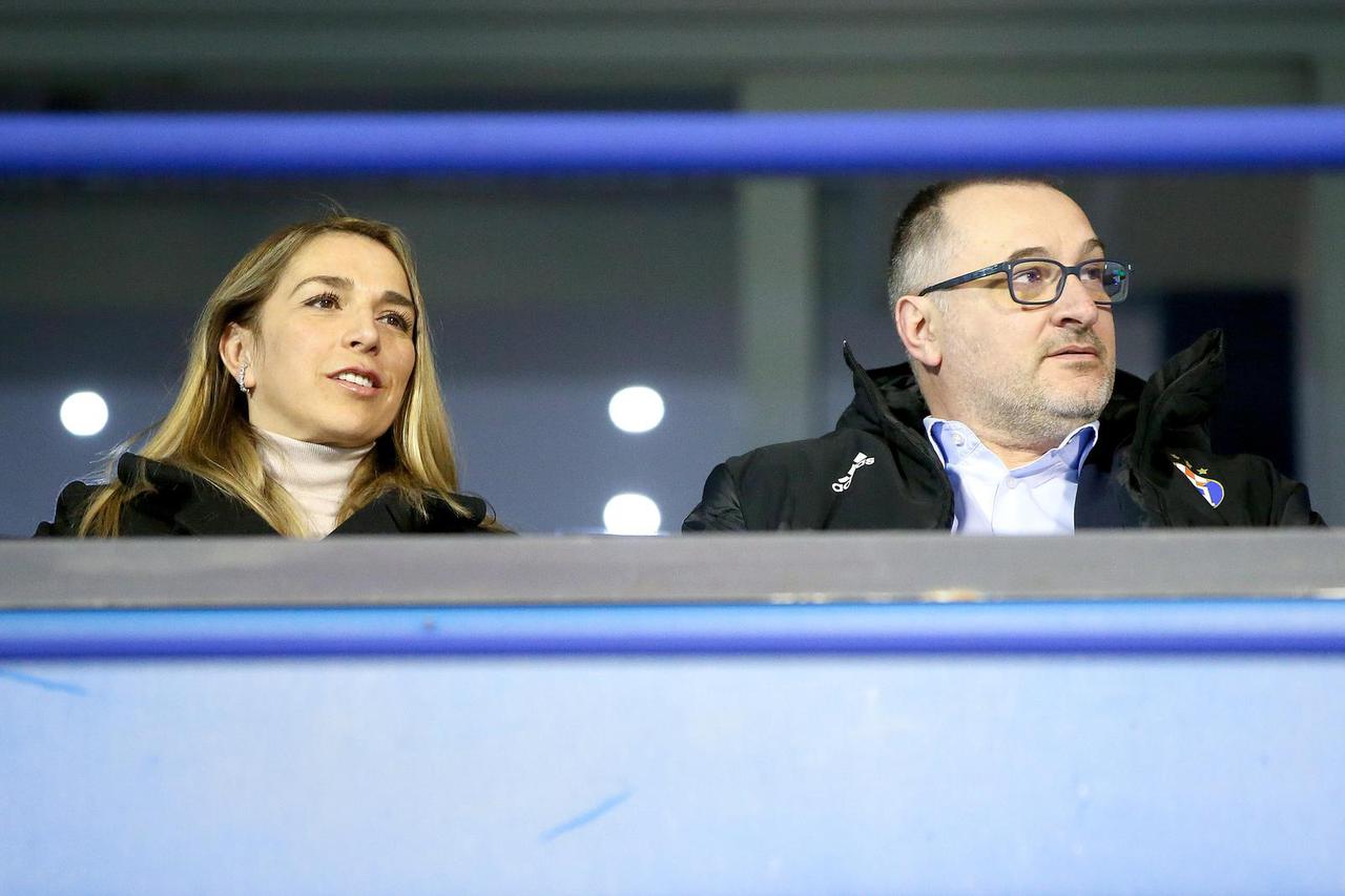 Zagreb: Svečana loža na stadionu Maksimir tijekom utakmice između Dinama i Rijeke