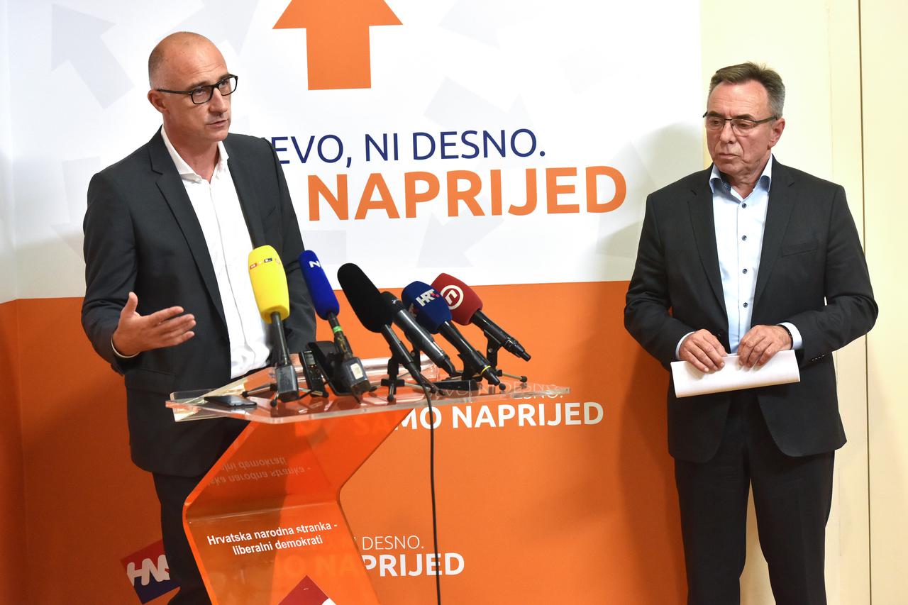 U sjedištu HNS-a Ivan Vrdoljak i Milorad Batinić održali konferenciju za medije