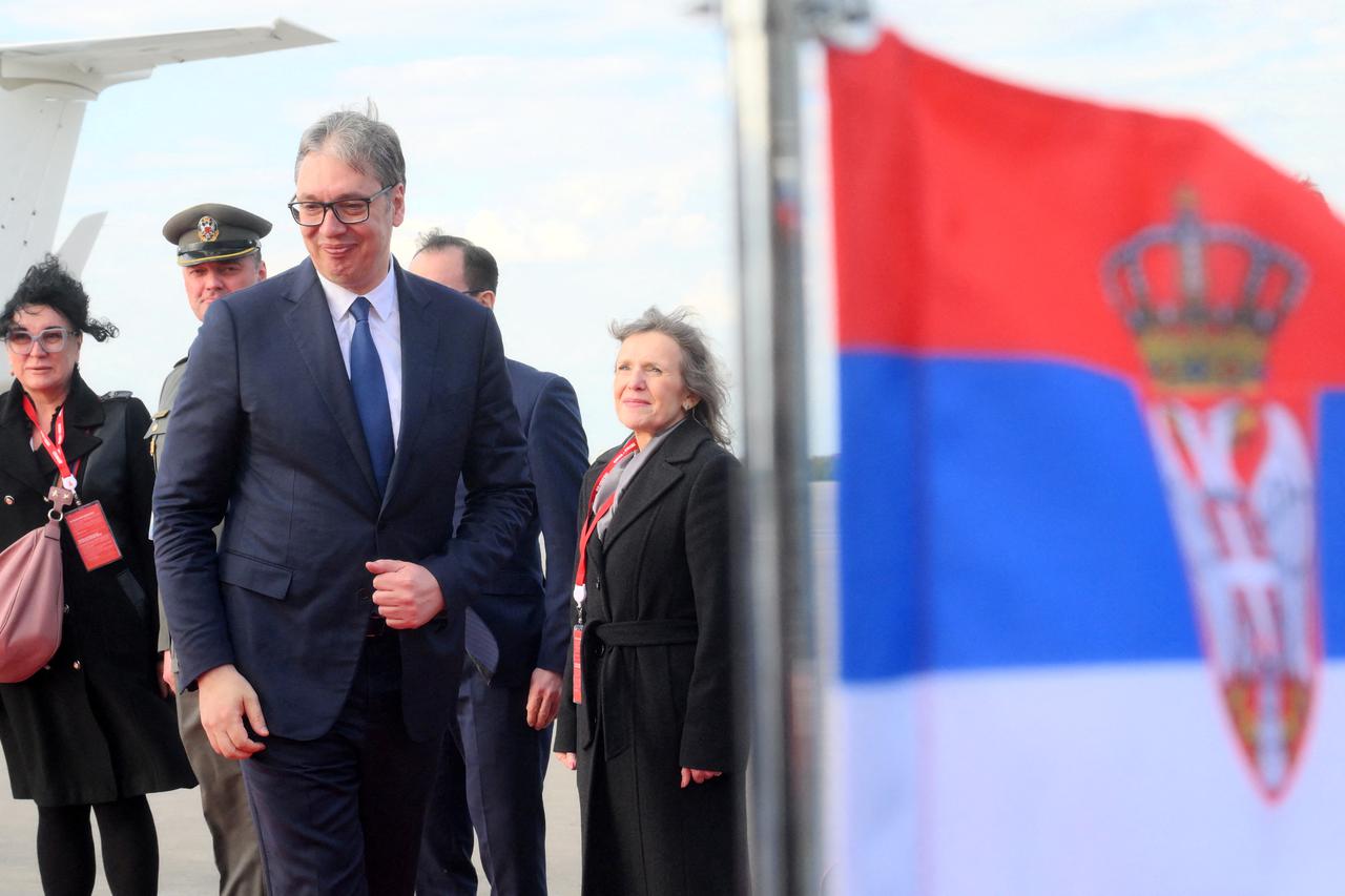 Serbian President Vucic arrives in Moscow ahead of Victory Day celebrations