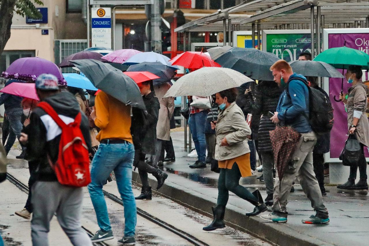 Kišno jutro u Zagrebu
