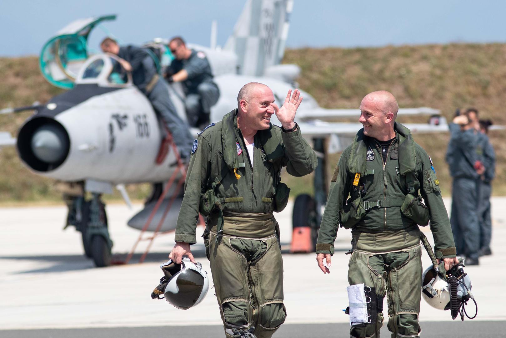 Pukovnik Christian Jagodić sa zapovjednikom zrakoplovne baze Ramat David
