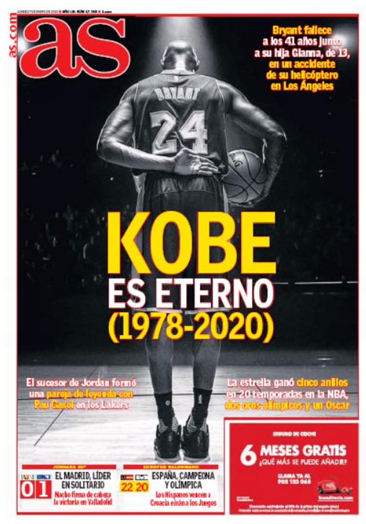 Španjolski AS: Kobe je vječan