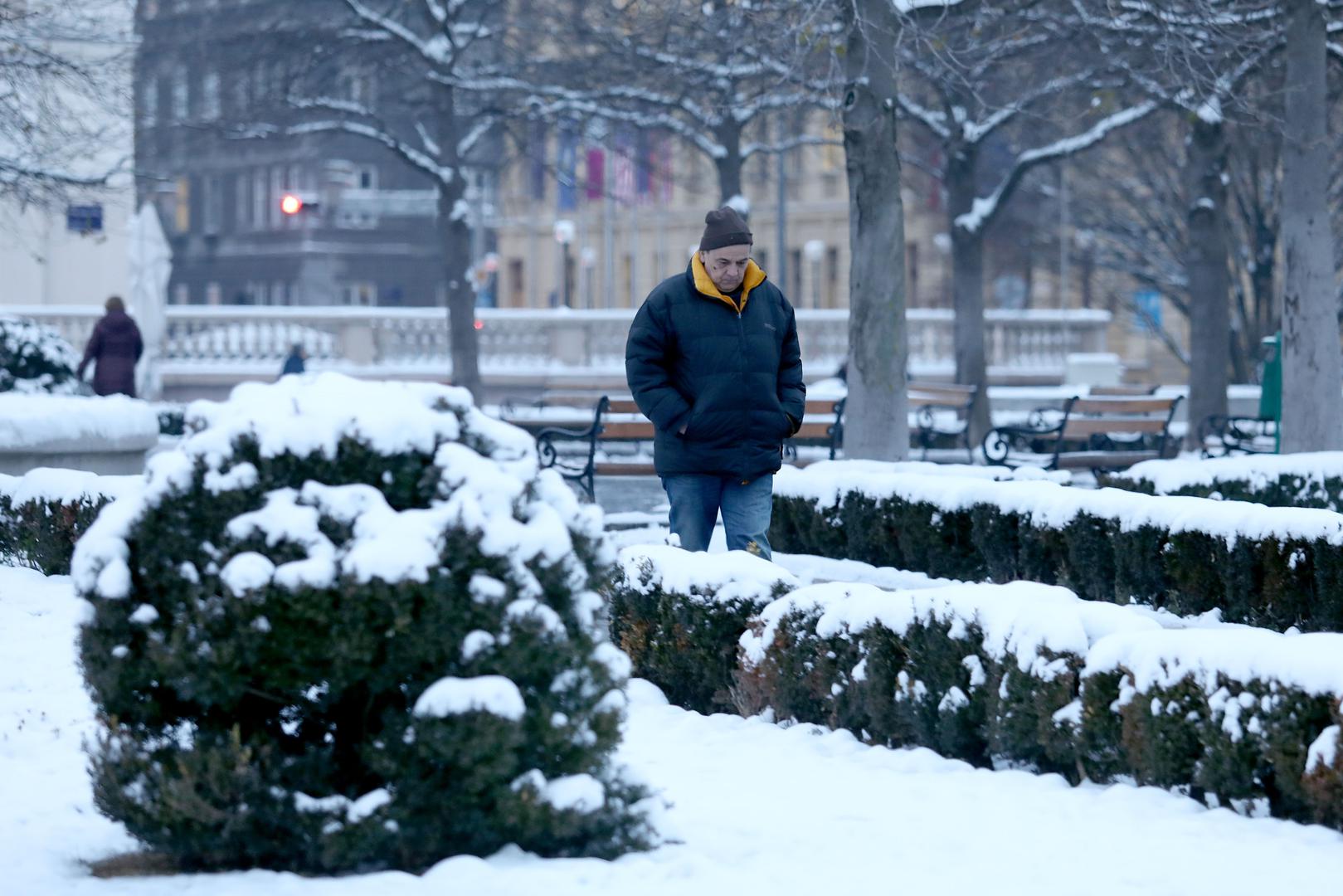 Zagrebački Zrinjevac 24. siječnja 2018. 
