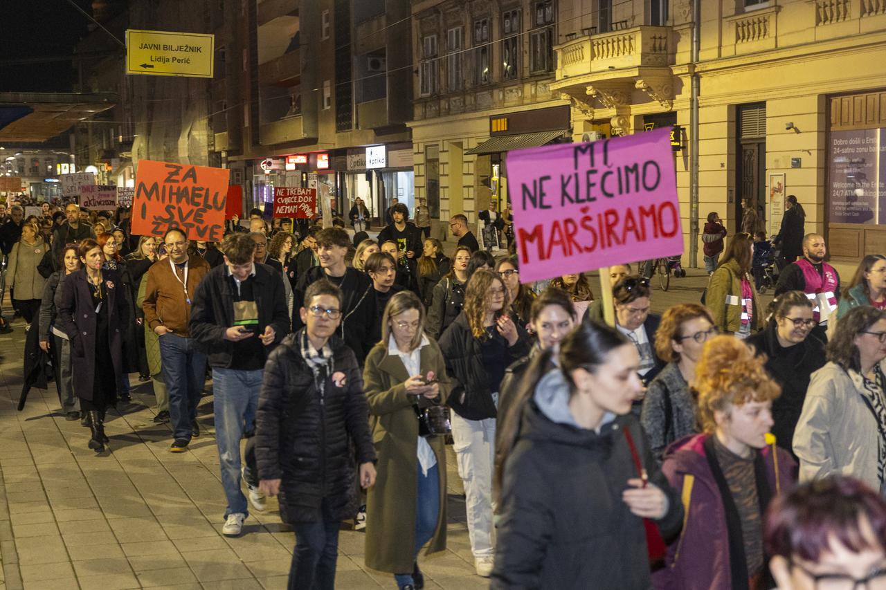 Osijek: Noćni marš za prava i ravnopravnost žena