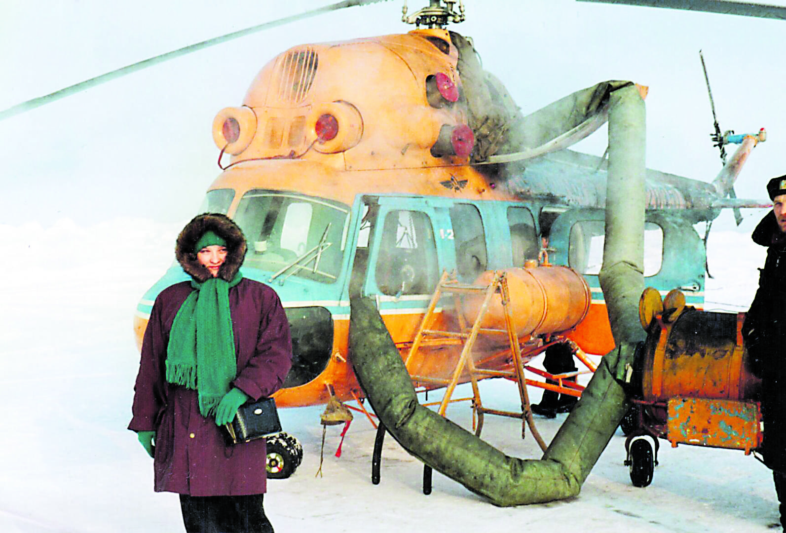 Ovako se  od oštrih ruskih zima grijao helikopter