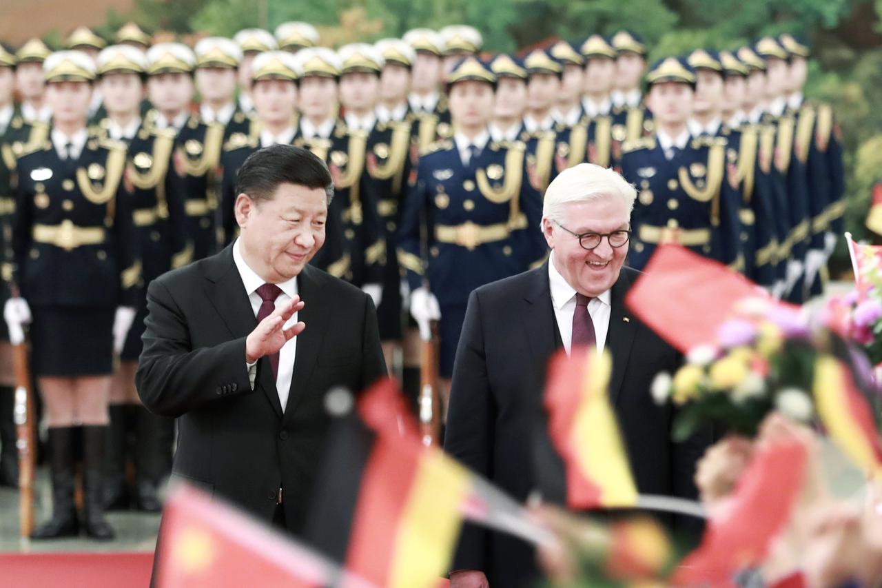 Xi Jinping i Frank-Walter Steinmeier
