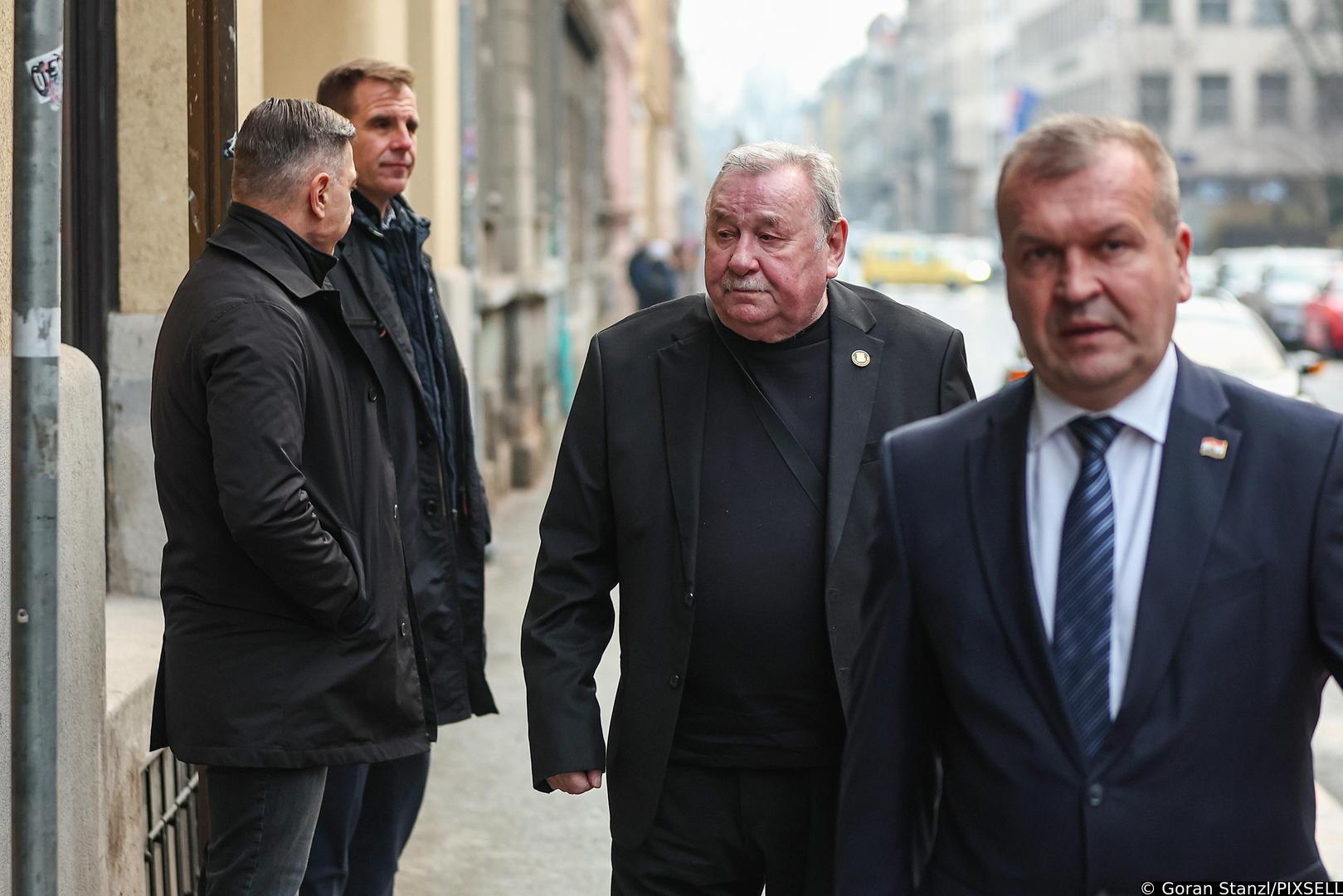 26.01.2026., HDZ, Gunduliceva ulica, Zagreb - Zajednicka sjednica Predsjednistva i Nacionalnog odbora HDZ-a. Vladimir Seks, Andjelko Stricak Photo: Goran Stanzl/PIXSELL